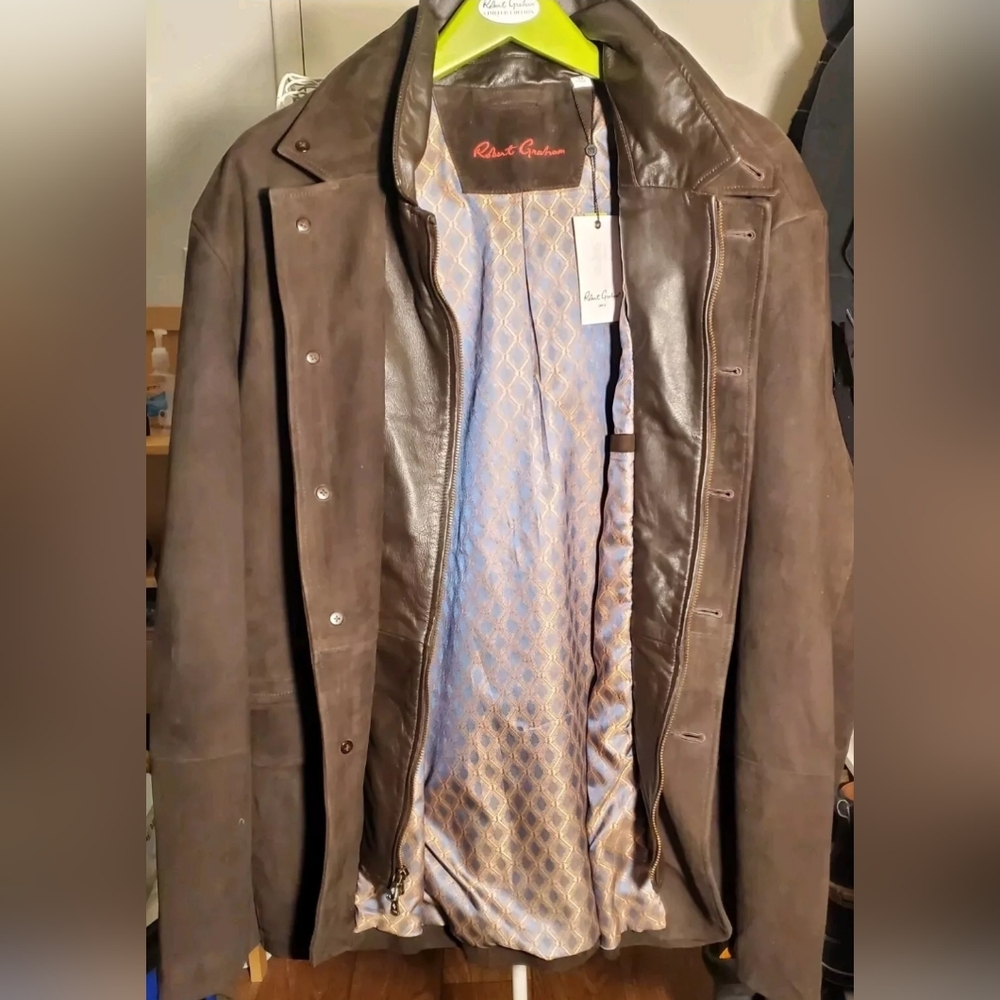 Robert Graham: Smooth Suede Jacket Size 52 MSRP: $998